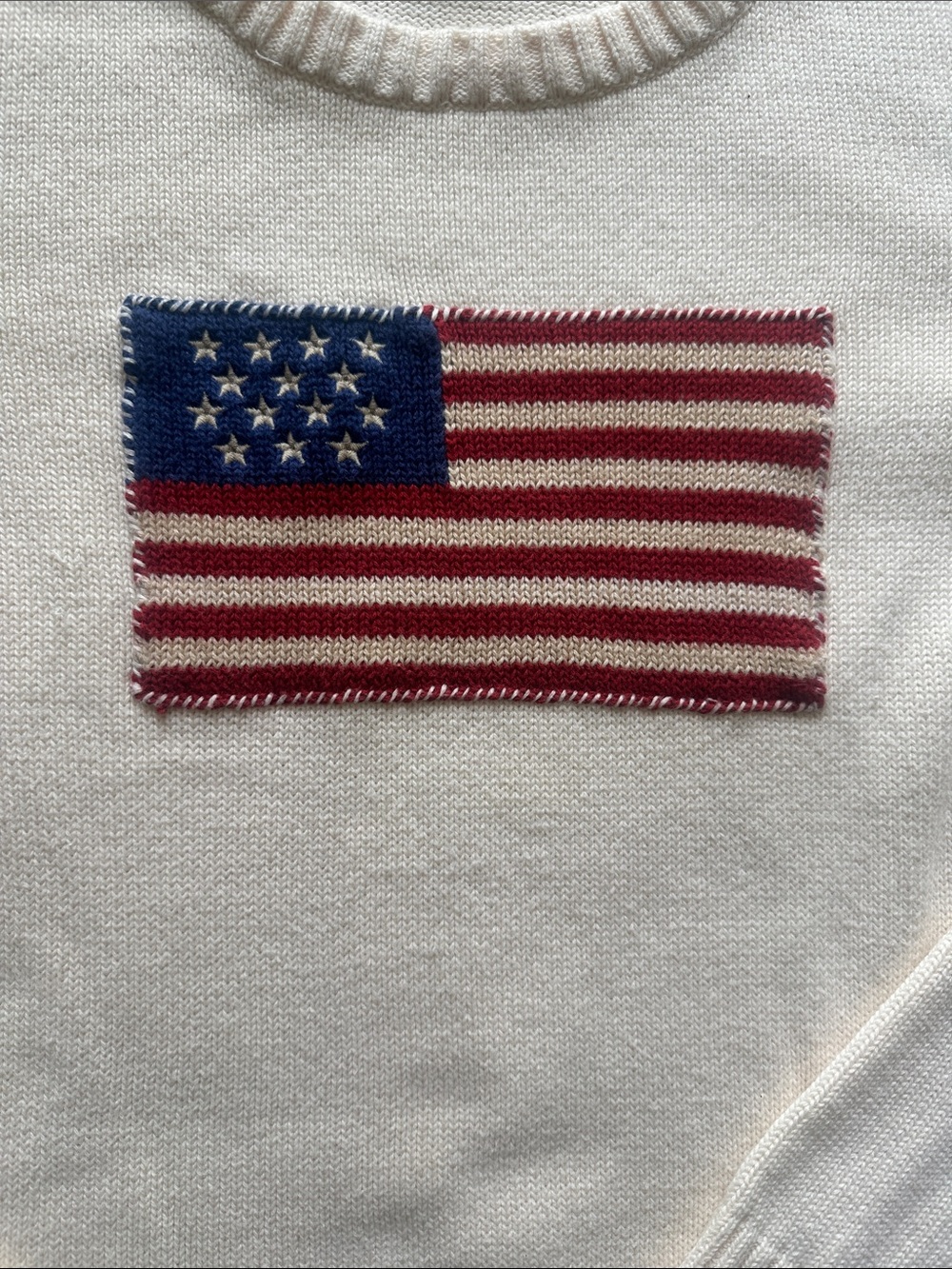 Cream Lauren Ralph Lauren Sweater XL - Picture 3 of 6